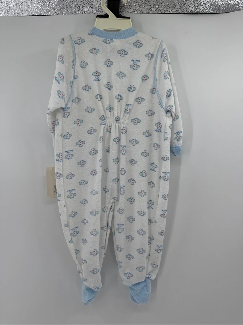 Baby Dior Vintage Footie Pajamas - Airplane - White/Blue - 18-23lbs - NWT
